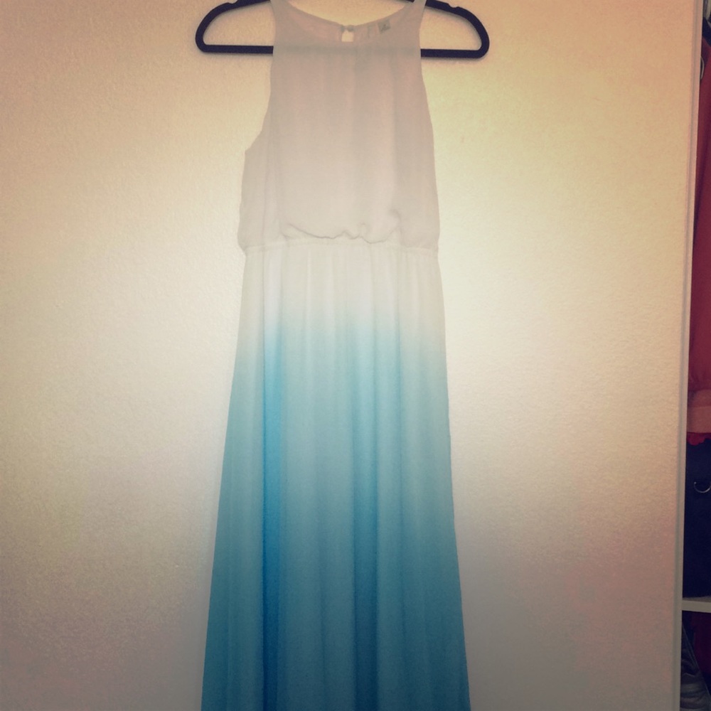 🦋Blue ombré chiffon dress🦋